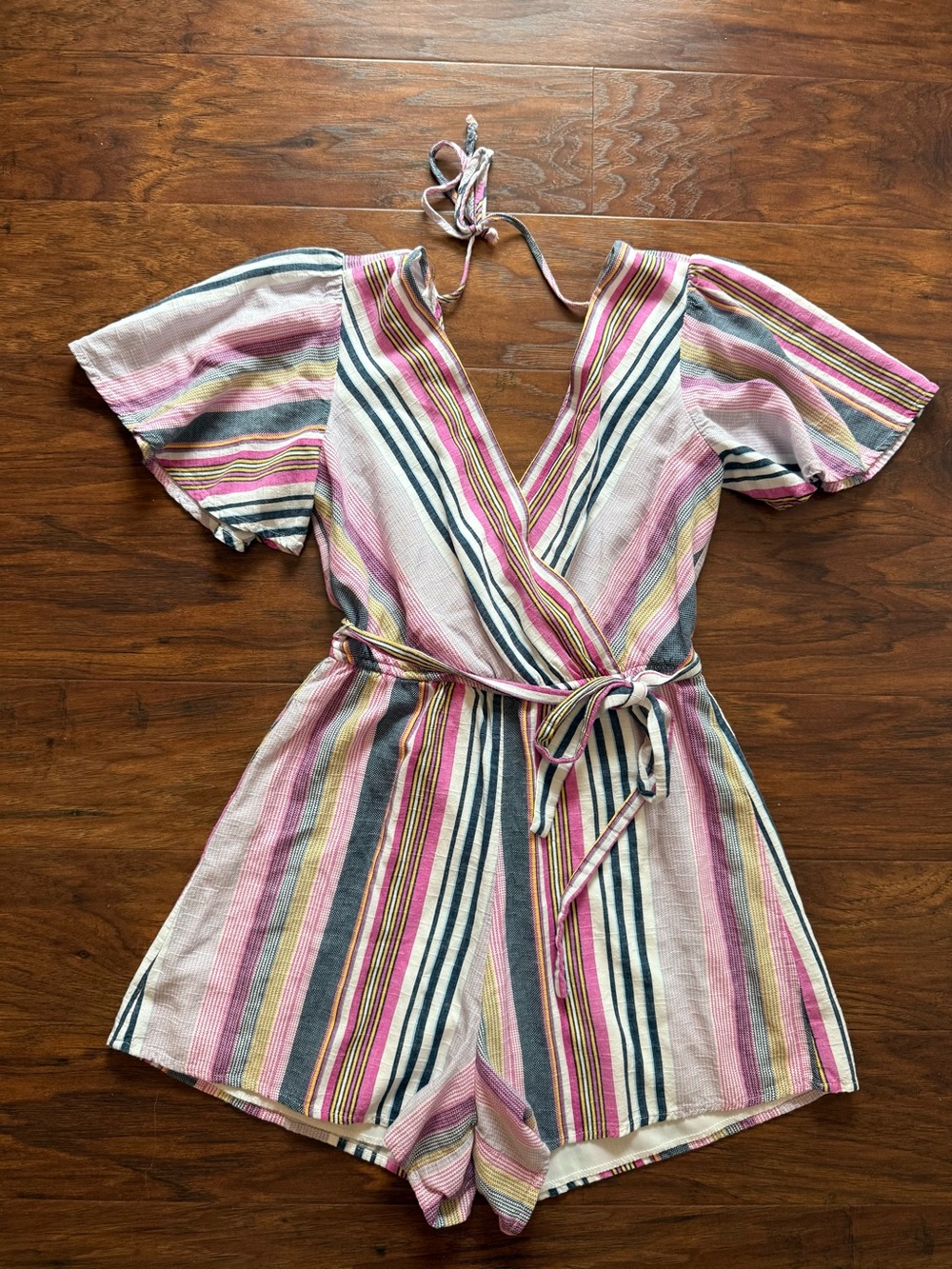 Trixxi Multi-Striped Romper xxs